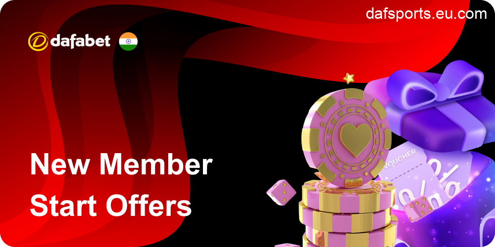 New member Welcome offers in Dafabet India