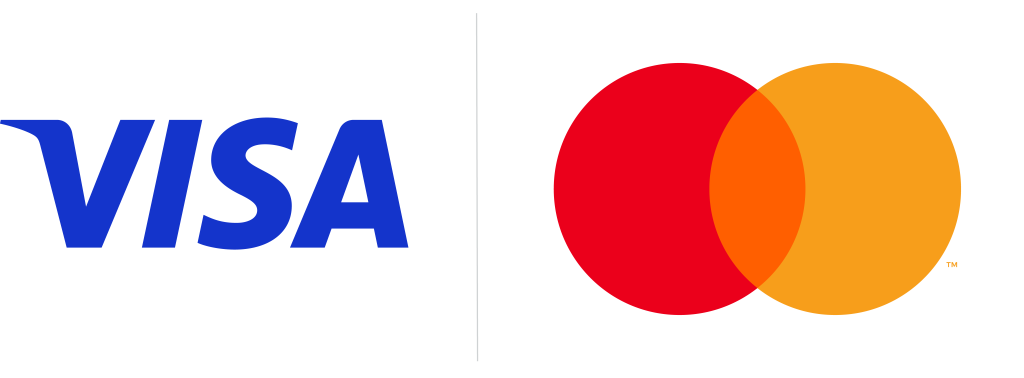 Mastercard and Visa Payment logo